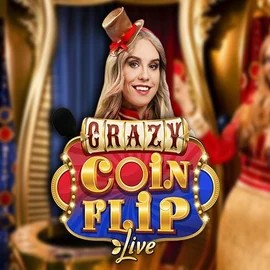 Live Casino logo of Crazy Coin Flip from Evolution at Koning Bet