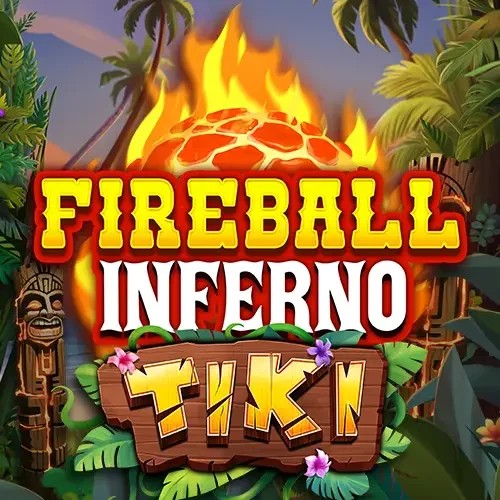 Slots logo of Fireball Inferno Tiki from NetEnt at Koning Bet
