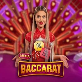 Official Live Casino logo: Mega Baccarat by Pragmatic Play at Koning Bet