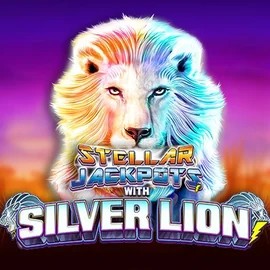 Stellar Jackpots with Silver Lion casino game by Lightning Box Game – featured logo at Koning Bet
